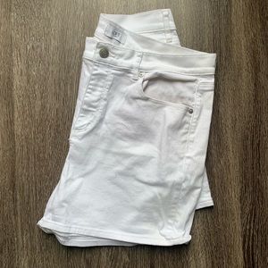 LOFT Outlet 4” White Denim Short